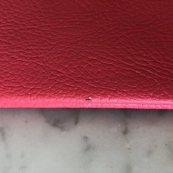 MULBERRY Pink Coral Zip Top Wristlet Pouch